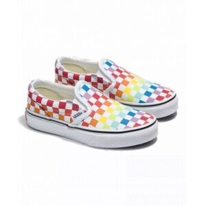 Vans Rainbow Slip-On Checkerboard Sneakers